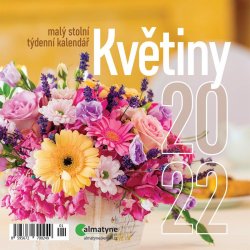 Kalendář 2022 - Květiny, malý stolní týdenní, 143 x 140 mm