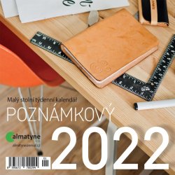 Kalendář 2022 - Poznámkový, malý stolní týdenní, 143 x 140 mm