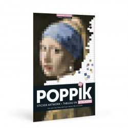 Poppik Malý samolepkový plakát - VERMEER (Dívka s perlovými náušnicemi)