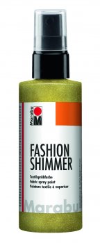 Marabu Fashion Shimmer na tmavý textil třpytivý - citonově žlutý 100 ml