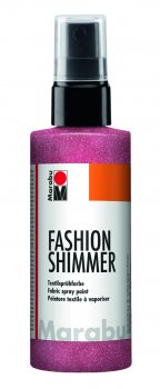 Marabu Fashion Shimmer na tmavý textil třpytivý - červený 100 ml