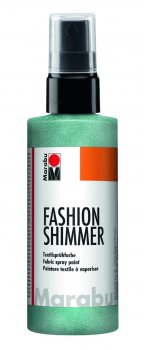 Marabu Fashion Shimmer na tmavý textil třpytivý - aquamarínový 100 ml