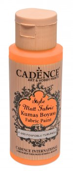 Cadence Klasická textilní barva Style Matt Fabric 50 ml - zářivá oranžová, flourescent orange