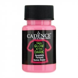 Cadence Barva na textil svítící ve tmě 50 ml - modrá