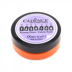 Cadence Reliéfní pasta na textil 50 ml - oranžová