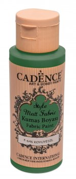 Cadence Klasická textilní barva Style Matt Fabric 50 ml - pistáciová tmavá