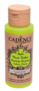 Cadence Klasická textilní barva Style Matt Fabric 50 ml - pistáciová zelená