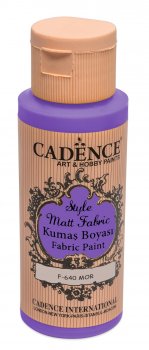 Cadence Klasická textilní barva Style Matt Fabric 50 ml - fialová