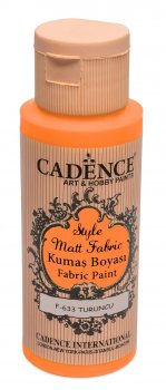 Cadence Klasická textilní barva Style Matt Fabric 50 ml - oranžová