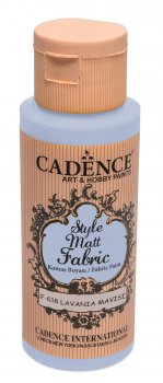 Cadence Klasická textilní barva Style Matt Fabric 50 ml - levandulová modrá