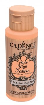 Cadence Klasická textilní barva Style Matt Fabric 50 ml - dýňová