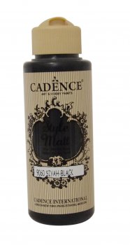 Cadence Matná akrylová barva Style Matt 120 ml - černá