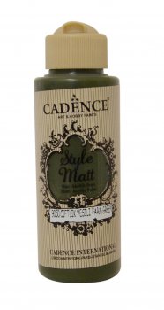 Cadence Matná akrylová barva Style Matt 120 ml - farmářská zelená