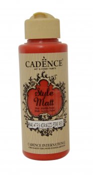 Cadence Matná akrylová barva Style Matt 120 ml - červená ohnivá