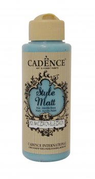 Cadence Matná akrylová barva Style Matt 120 ml - modrý zirkon