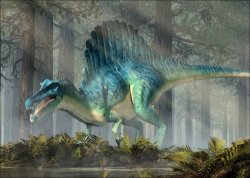 3D pohlednice Spinosaurus