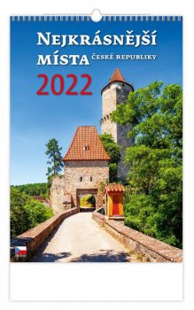 Kalendář nástěnný 2022 - Nejkrásnější místa ČR 