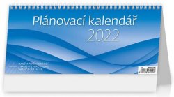 Kalendář stolní 2022 - Plánovací kalendář MODRÝ