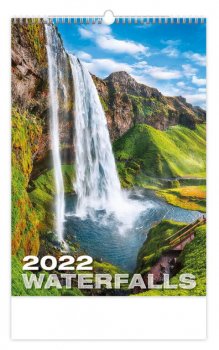 Kalendář nástěnný 2022 - Waterfalls 