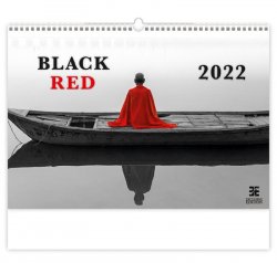 Kalendář nástěnný 2022 - Black Red 