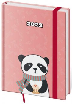 Diář 2022 Vario - Panda s gumičkou, týdenní, B6