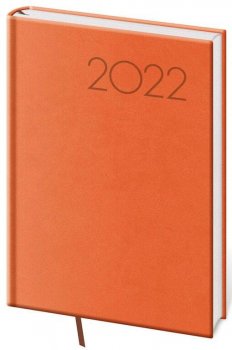 Diář 2022 Print - oranžový, týdenní, A5