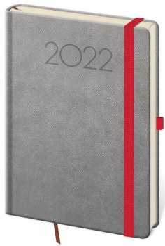 Diář 2022 New Praga - tmavě šedý, denní, A5