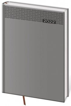Diář 2022 Gommato - šedý, denní, A5