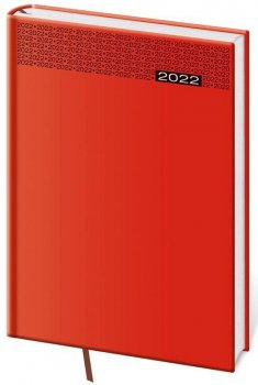 Diář 2022 Gommato - červený, denní, A5