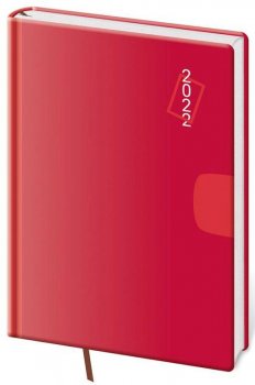 Diář 2022 Vario - Red, denní, A5