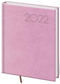 Diář 2022 Print - růžový, denní, B6