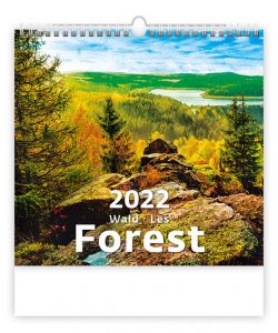 Kalendář nástěnný 2022 - Forest/Wald/Les 