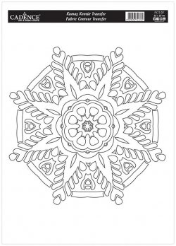 Cadence transferový obrázek na textil 25 x 35 cm / Mandala 7