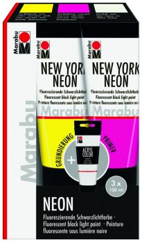 Marabu akrylová sada New York Neon 3 x 100 ml