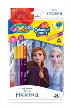 Colorino Disney Frozen - oboustranné pastelky trojhranné 24 barev