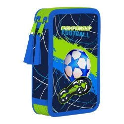 Penál dvoupatrový prázdný OXY Style Mini football blue