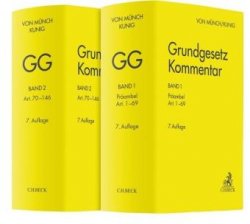 Grundgesetz-Kommentar Gesamtwerk Band 1+2