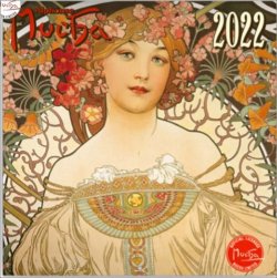 Kalendář 2022 poznámkový: Alfons Mucha, 30 × 30 cm