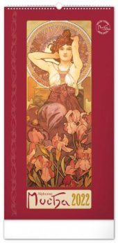 Kalendář 2022 nástěnný: Alfons Mucha, 33 × 64 cm