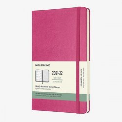 Moleskine Zápisník plánovací 2021-2022 růžový L, tvrdý