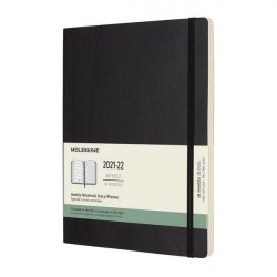 Moleskine Zápisník plánovací 2021-2022 černý XL, měkký