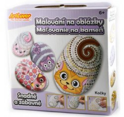 ArtLover Sada Malování na oblázky - kočičky