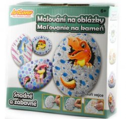 ArtLover Sada Malování na oblázky - dino vejce