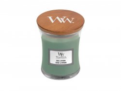 WoodWick Sage & Myrrh svíčka váza 85g