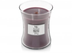 WoodWick Dark Poppy svíčka váza 275g