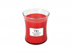 WoodWick Crimson Berries svíčka váza 275g