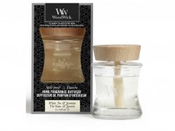 WoodWick White Tea & Jasmine aroma difuzér 148ml s víčkem proti vylití 