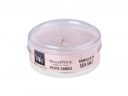 WoodWick Vanilla & Sea Salt svíčka petite 31g