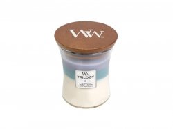 WoodWick Trilogy Calming Retreat svíčka váza 275g