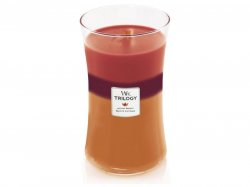 WoodWick Trilogy Autumn Harvest svíčka váza 609g